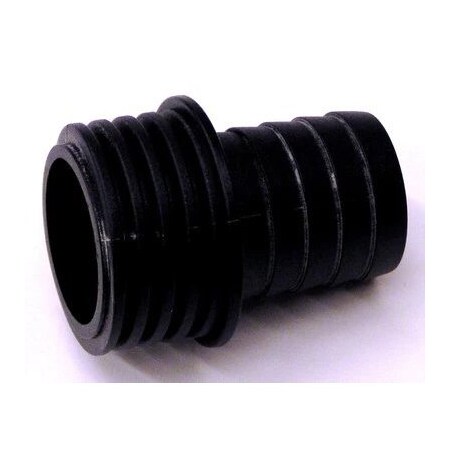 3M Vacuum Hose Fitting Adapter 28304, 1 in External Hose Thread x 1 in Friction Fitting Barb 60440236044